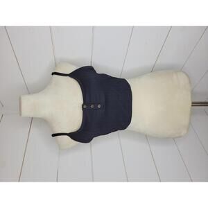 Aerie large black scoop ribbed sports bra